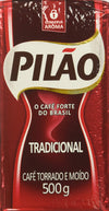 Coffee Rost And Ground - Caf   Torrado E Mo  Do - Pilao 17.60Oz. (500G) - Gluten-Free - (Pack Of 02)