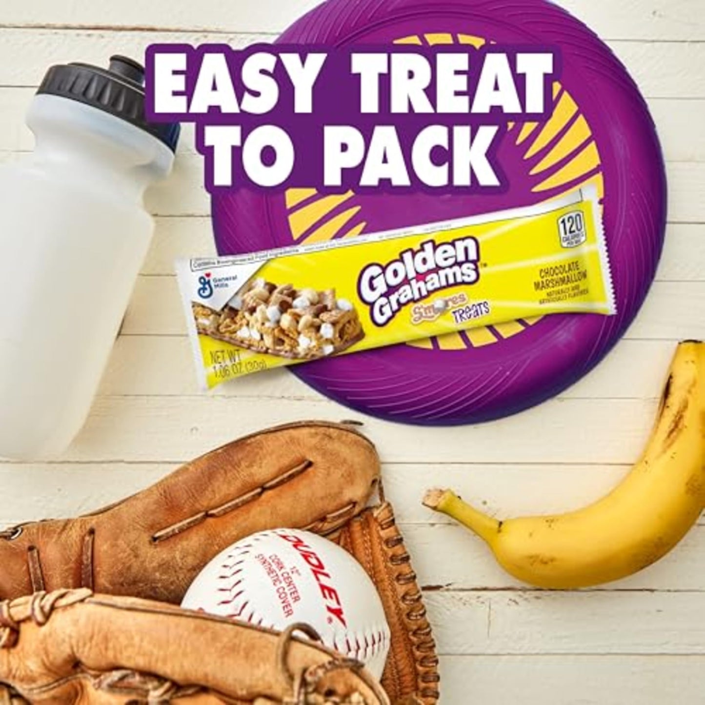 Golden Grahams Lucky Charms Breakfast Cereal Treat Bars Variety Pack, Kids Snacks, 28 ct