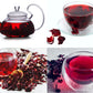 ZAVBE Hibiscus Tea - Dried Hibiscus Flowers, Cut and Sifted, 8 Ounce, Resealable Bag, Perfect for Hot & Iced Tea