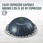 Starbucks Dark Roast Espresso Pods, 50-count, for Nespresso Vertuo, 1.35 oz per pod