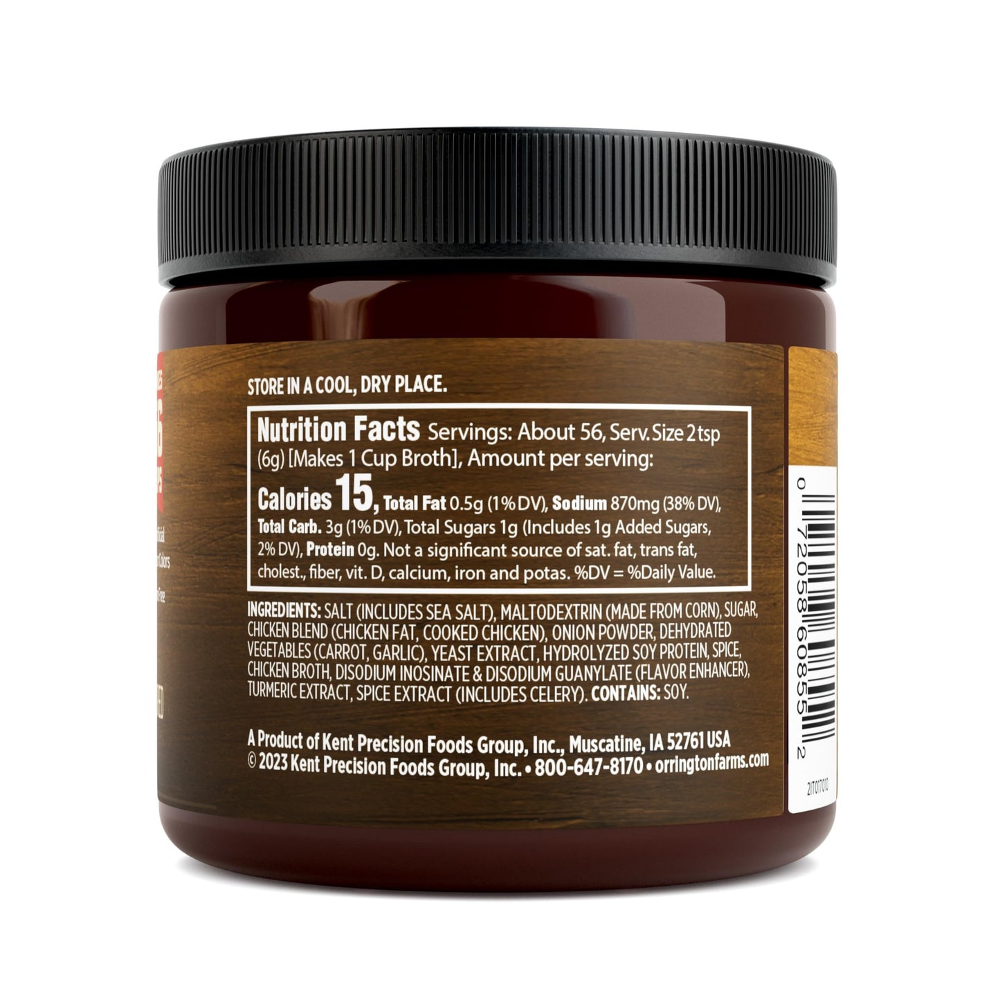 Orrington Farms Chicken Flavored Broth Base & Seasoning, Ready-To-Use, Chicken Bouillon Powder Concentrate, Versatile Usage, Sea