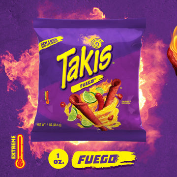 Takis Rolls Fuego, 46 Ounce Multipack - Spicy Rolled Tortilla Chips, Bold Flavor Snack, Perfect for Sharing