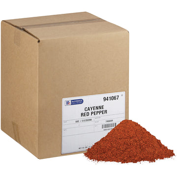 McCormick Culinary Ground Cayenne Pepper Powder, 25 lb Bulk Box for Rubs and Marinades