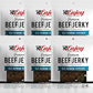 Enjoy Beef Jerky Old Fashion Peppered, All Natural 3Oz (Pack Of 6)