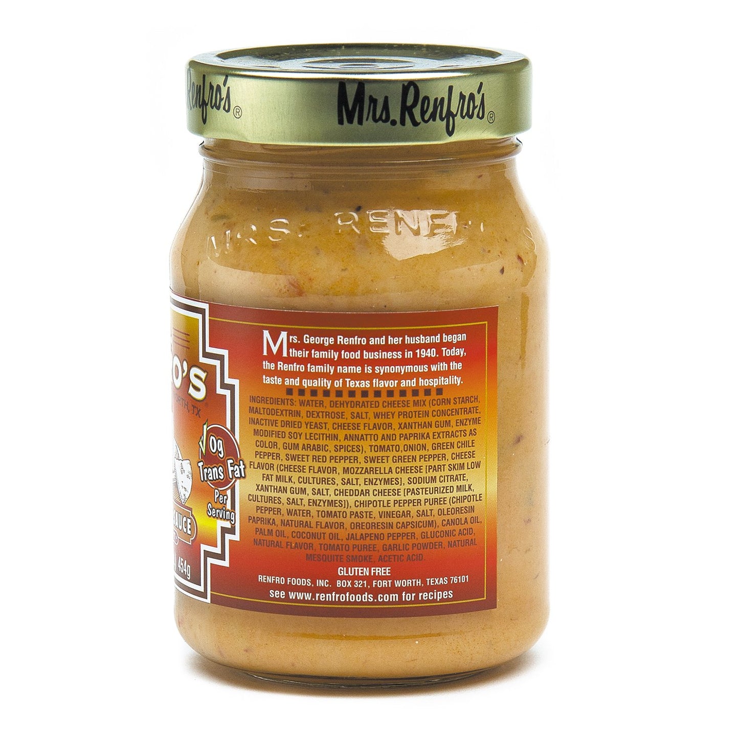 Mrs. Renfros Nacho Cheese Sauce with Chipotle, 16 oz (2 Pack)