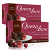 Queen Anne Dark Chocolate Covered Cordial Cherries, 6.6 oz (Pack of 2), 10 Piece Gift Box, Whole Maraschino Cherry, Holiday Candy