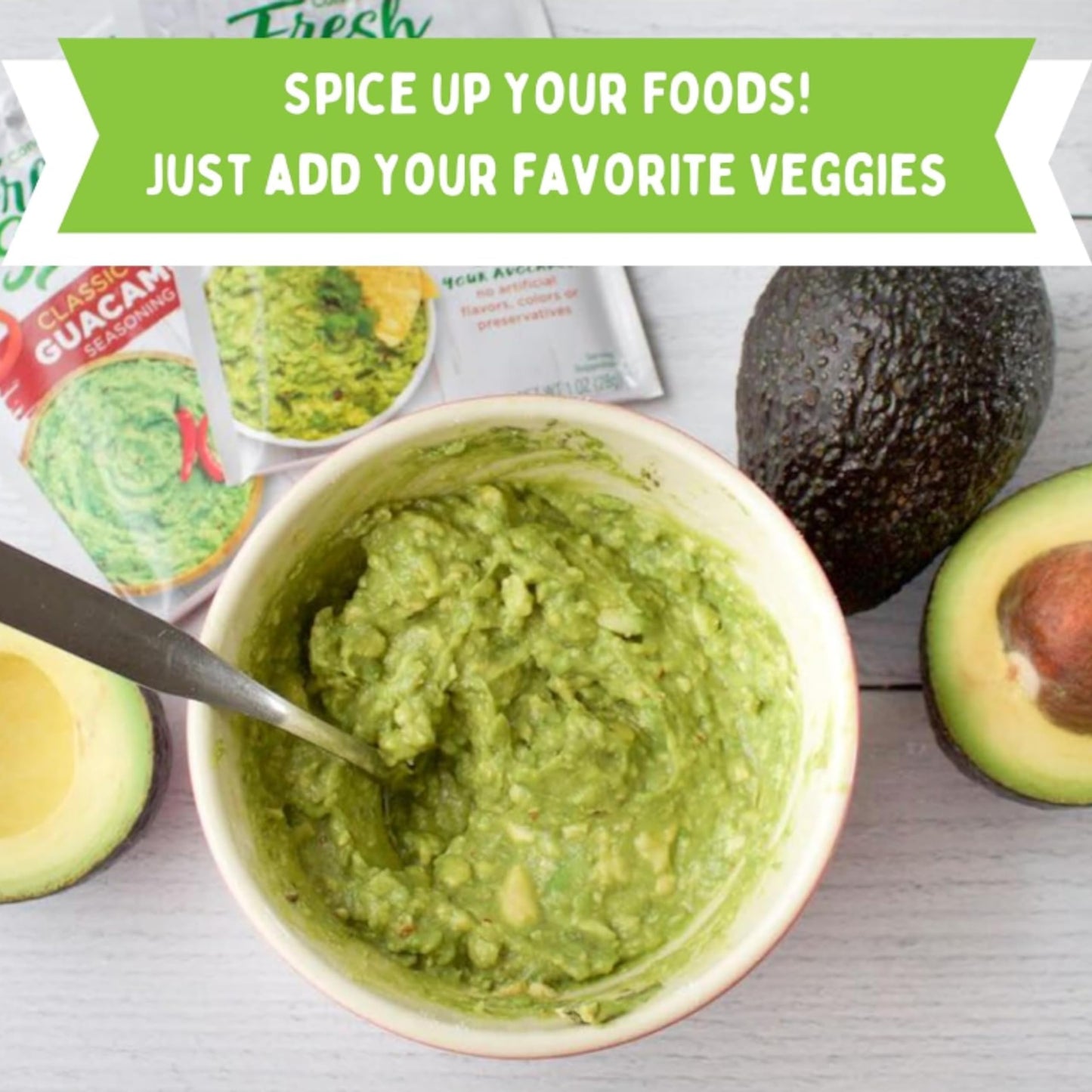 Concord Foods Classic Mild Guacamole Mix Authentic Flavor for Dips, Avocados, and Salsas with Natural Flavor and Easy Preparatio