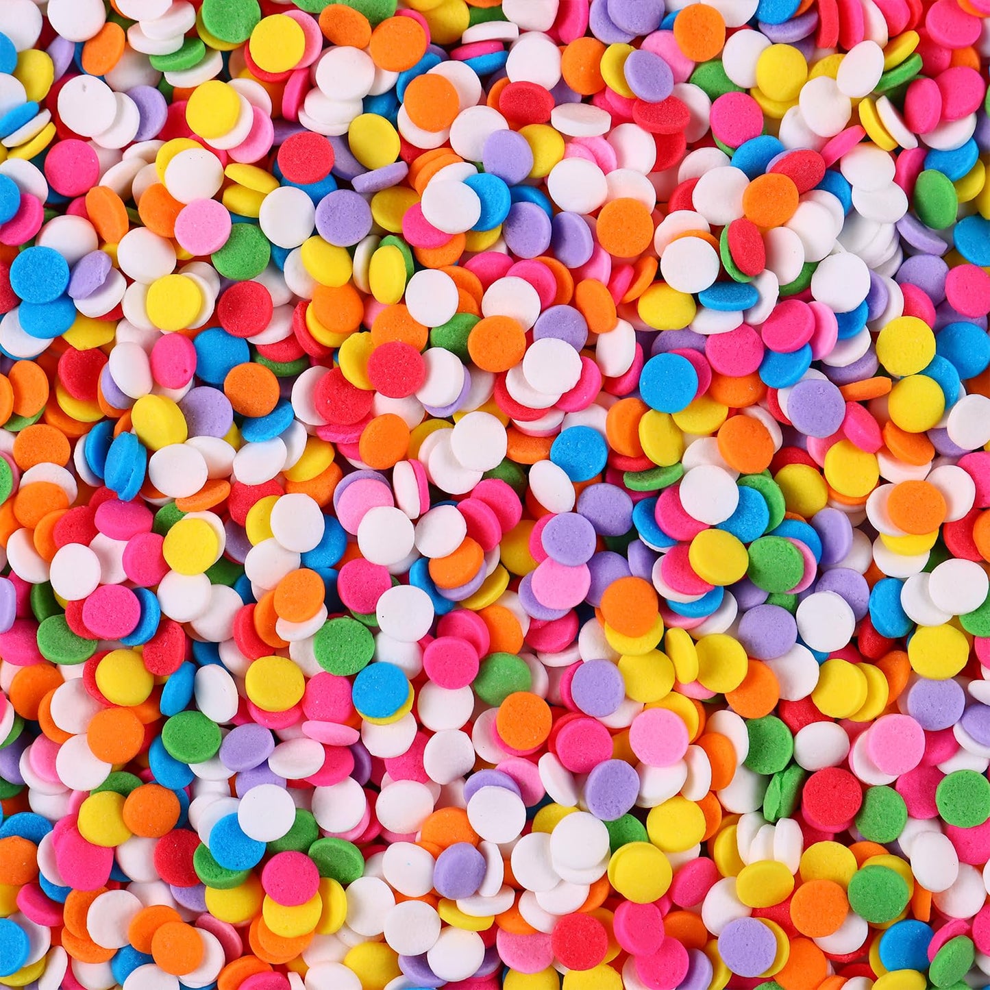 Edible Confetti Sprinkles For Cake Decorating, Round Sprinkles, Rainbow Sprinkles For Baking, Cupcakes, Ice Cream Topping, Waffl
