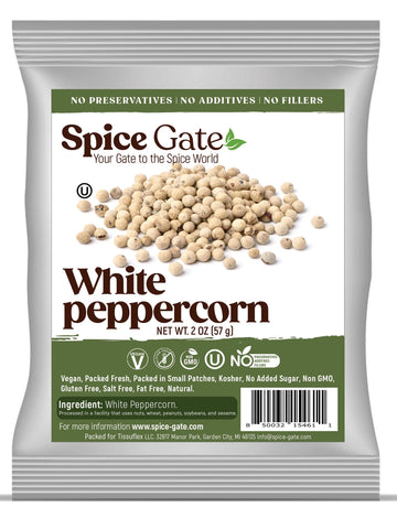 Spice Gate White Peppercorn Whole (2 oz)