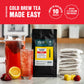 Tiesta Tea - Strawberry Lemonade Cold Brew Tea | Loose Leaf | Strawberry Lemon Herbal Blend | Premium Iced Blends | Non-Caffeinated Iced Drink | 10 Cold Brew Bags | Makes 64Oz Pitcher Each