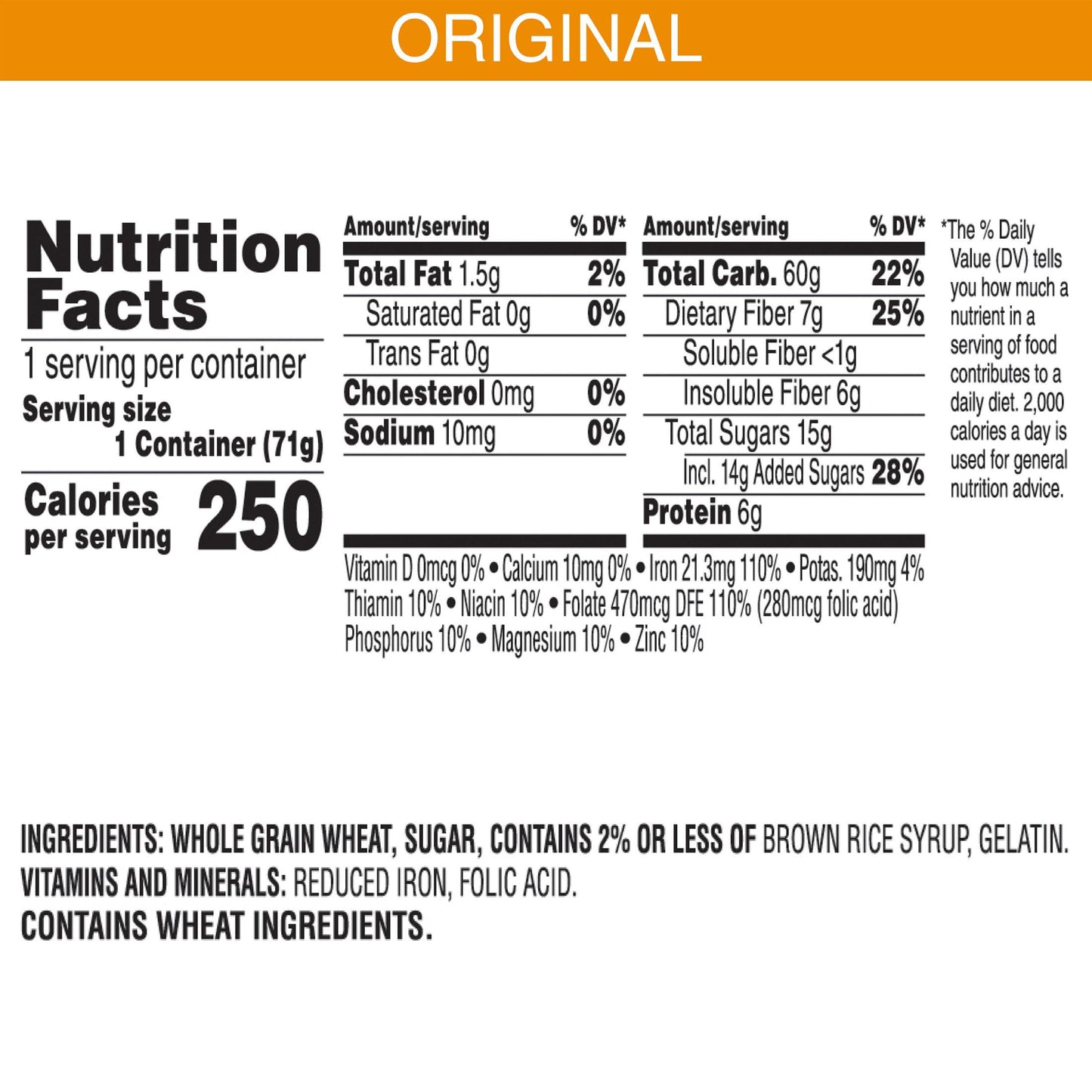 Kelloggs Frosted Mini-Wheats Cereal Cups, High Fiber, 2.5 oz (Pack of 12), Original Flavor