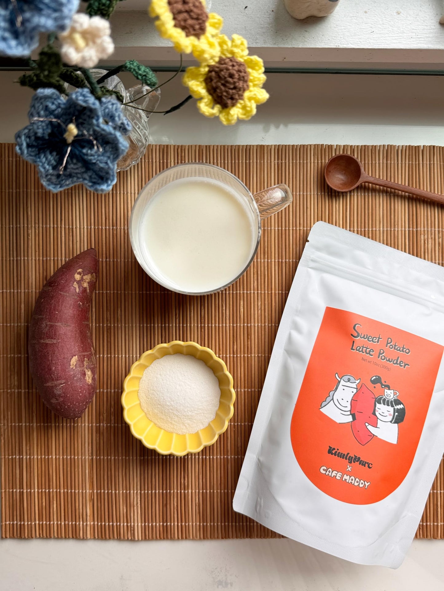 KimlyParc Sweet Potato Latte with Vegan Creamer - Caffeine-Free, Lactose & Gluten Free, 50mm x 150mm x 220mm