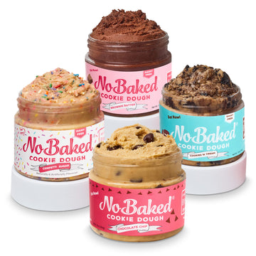 NoBaked Cookie Dough - Edible Favorite Flavors Cookie Dough Meant to be Eaten Raw with a Soft & Smooth Consistency and No Bitter