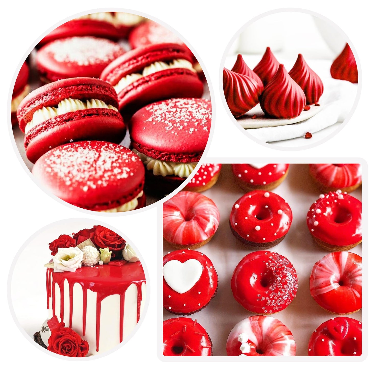 Vividye Oil Based Food Coloring - 88ml Red Fat Soluble Dye for Chocolate, Candy Melts, Baking, Cake, Cookie, DIY Fondant, Macaron