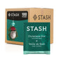 Stash Tea Christmas Eve Herbal Tea - Naturally Caffeine Free  Non-GMO Project Verified enhanced Tea with No Artificial Ingredients  100 Count (BULK PACKAGING)