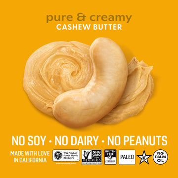 OCTONUTS Dry Roasted Pure Cashew Nut Butter, Gluten Free, Vegan, Kosher, Paleo, Non-GMO, 16 Ounce (Pack of 1)
