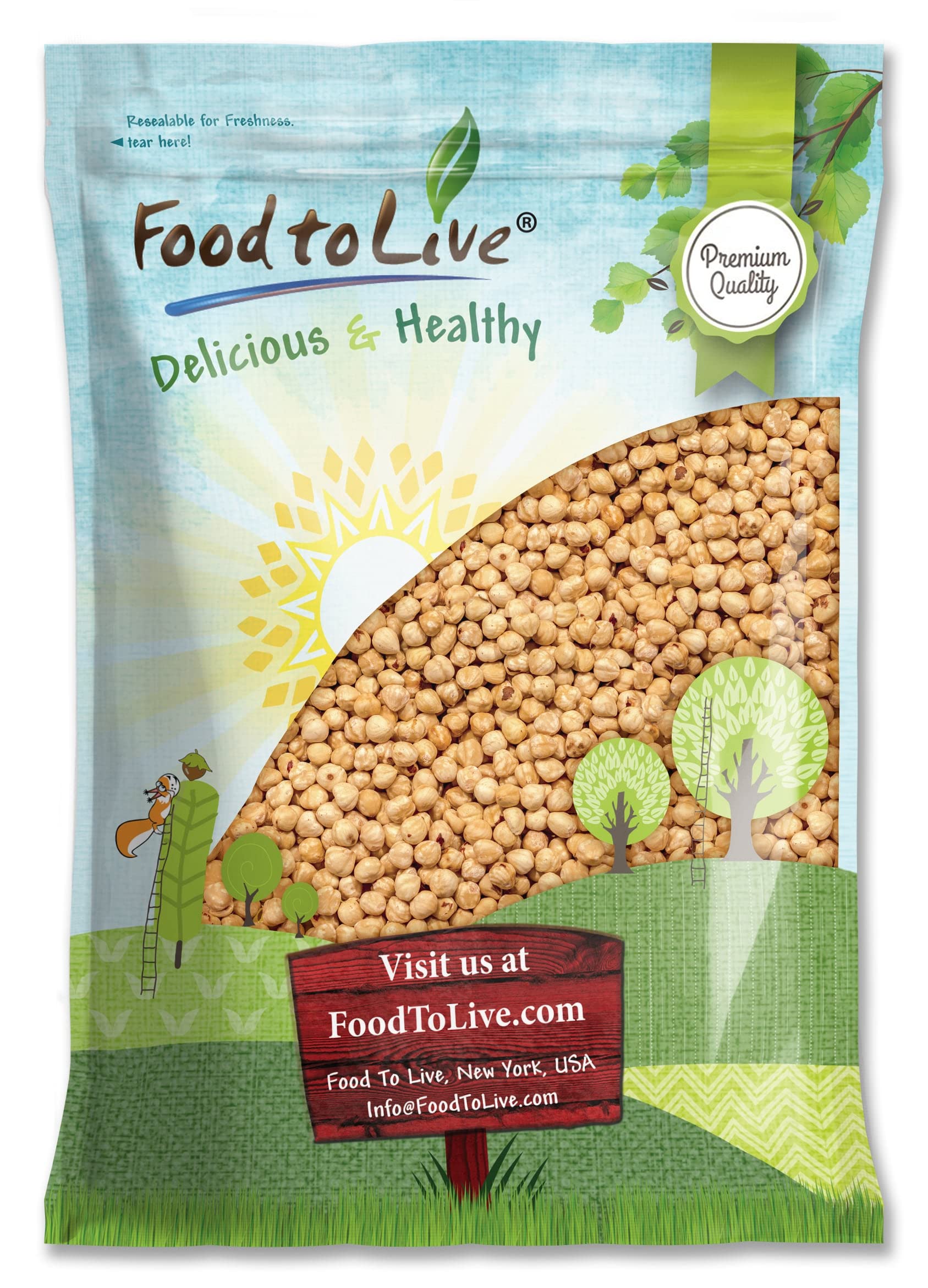Dry Roasted Blanched Hazelnuts, 8 Pounds - Unsalted, Oven Roasted Whole Filberts, No Oil Added, No Skin, Vegan, Kosher, Bulk. Hi