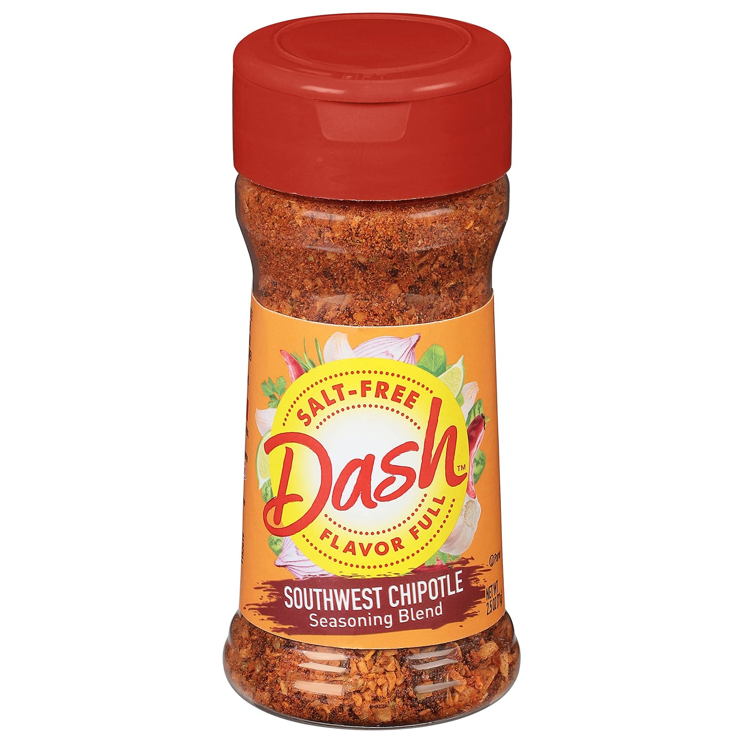 Dash Salt-Free Seasoning Blend, Southwest Chipotle, 2.5 Ounce (Pack of 8), Model 80200222