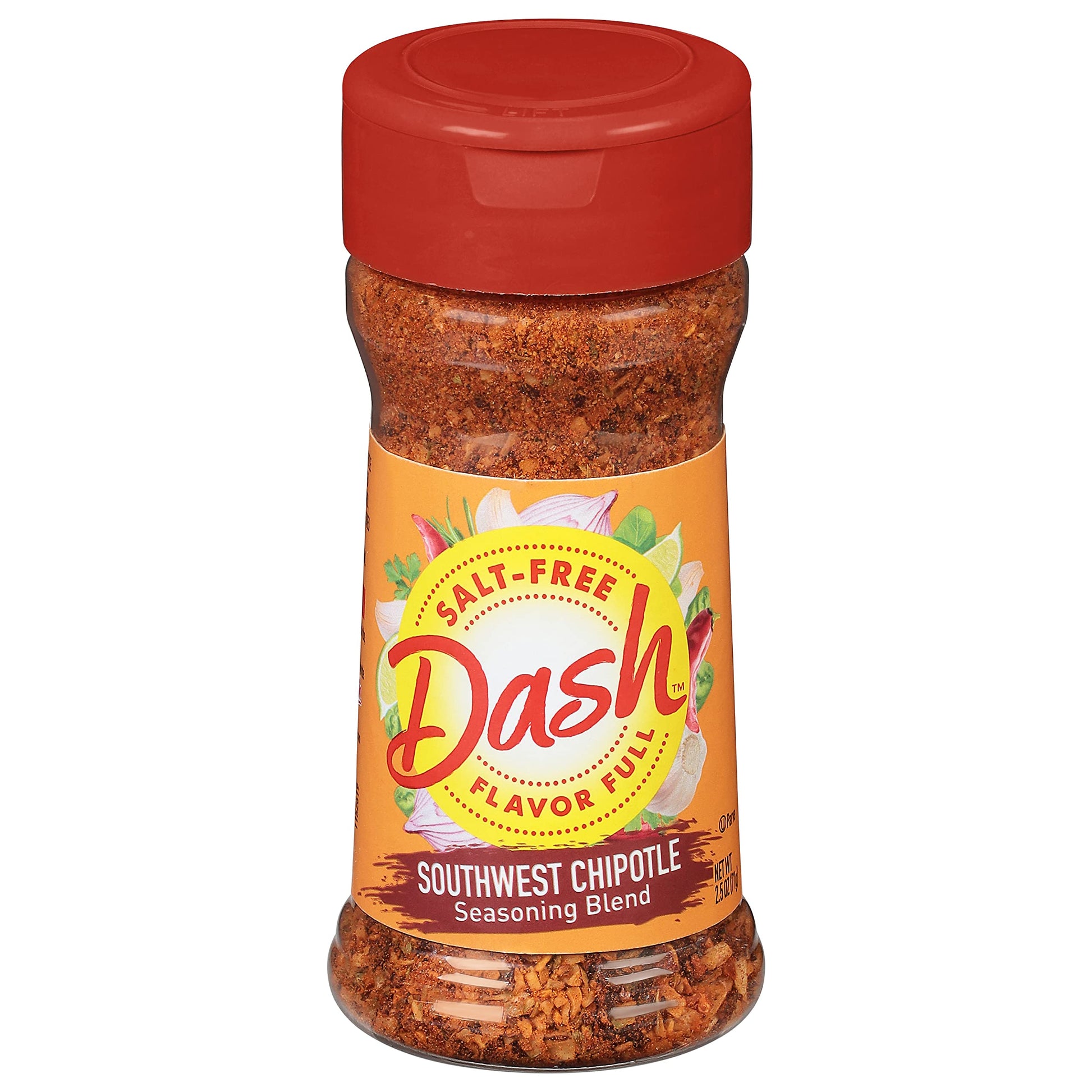 Dash Salt-Free Seasoning Blend, Southwest Chipotle, 2.5 Ounce (Pack of 8), Model 80200222