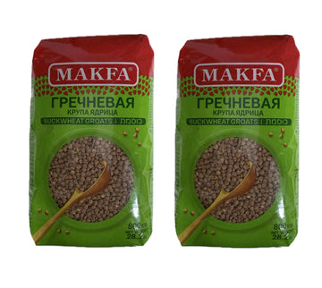 Makfa Buckwheat Groats, Premium Quality, Non-GMO, 800g/28.2oz, Pack of 2