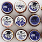 Ephlyn Graduation Cupcake Toppers, 54 Pcs Wafer Paper Grad Cap Picks, 1.8 cm, Purple, Class of 2025 Cake Decorations