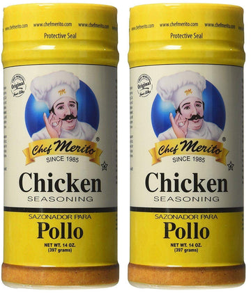 Chef Merito Seasoning Powder (Chicken, 14 Oz X 2 Pk)
