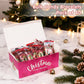 40 Pack Christmas Candy - Individually Wrapped Holiday Themed Candy Bracelets Bulk, Use for Stocking Stuffers(Santa, Christmas T