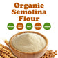 Food To Live Organic Italian Semolina Flour, 2 Pounds - Premium Durum Wheat, Perfect For Pasta And Pizza Dough, Ideal For Authen