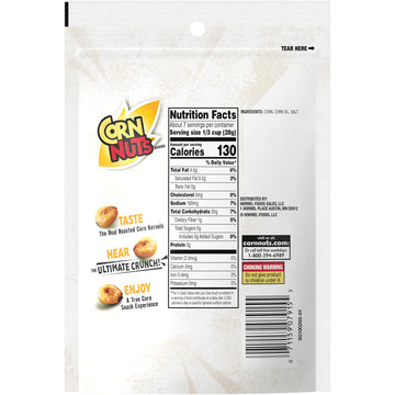 CORN NUTS Original Flavored Corn Kernels, Crunchy Corn Snacks, Snack Box, Variety Packs, Food for Adults, 7oz. (Pack of 12)