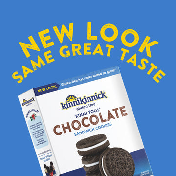 Kinnikinnick - Kinnitoos Chocolate Sandwich Cream Cookies - Gluten Free, Allergy Friendly Vegan Cookies - 8 Oz. Boxes - 6 Pack