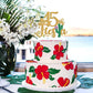 Tivurcia Cake Topper, Fiesta 15th Birthday Decor, Gold Tropical Theme, Happy 16th Anniversary Party Decoration Supplies