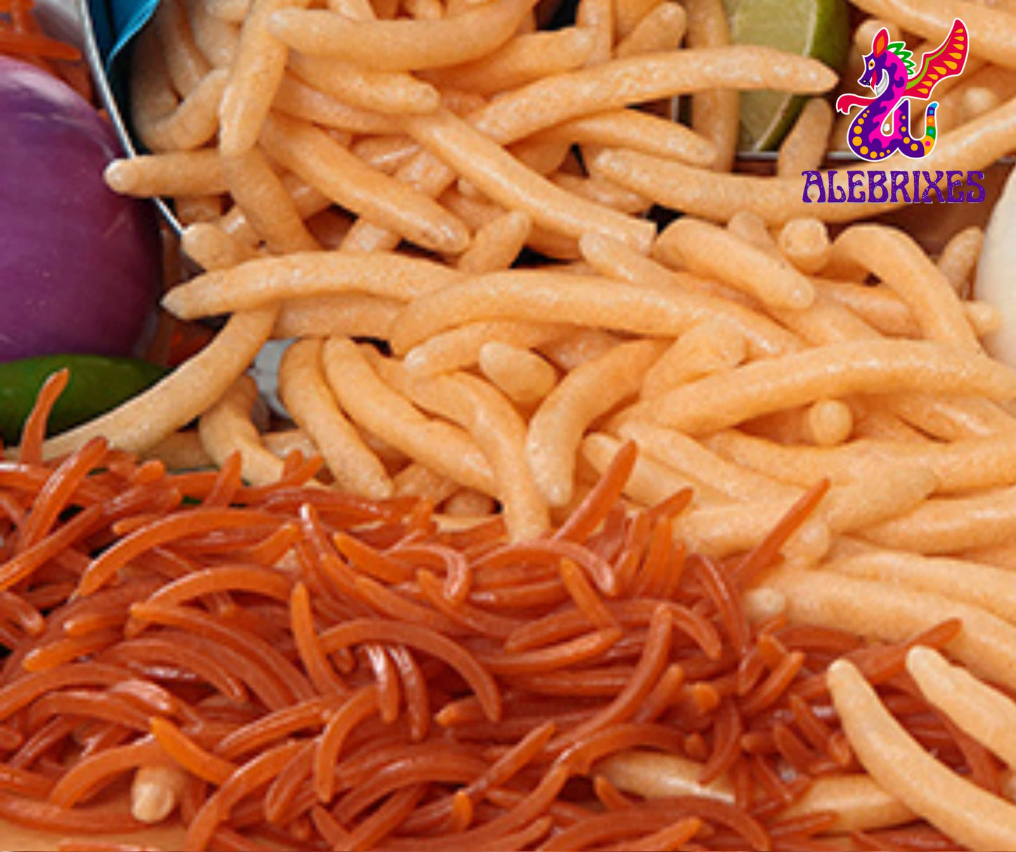 Alebrixes | Mexican Wheat Straw Project Pieces 8Oz (226G) | Duritos - Mexican Snack | Chicharron - Fritura De Harina Para Freir | Savory, Classic, Crispy, Mouth-Watering | Handcrafted In Mexico.