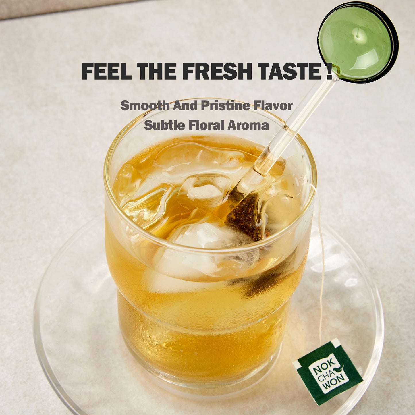 [Nokchawon] Oolong Tea, Premium Pure Tea, Semi-Fermented Tea From Korea, 50 Count Tea Bags, 2.1Oz(60G)