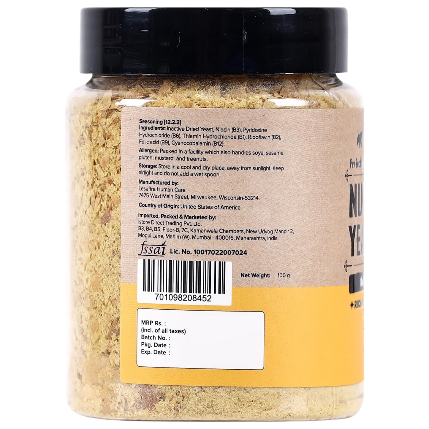 Urban Platter Nutritional Yeast Flakes, 100g [Good Source of B-Vitamins| Gluten Free| Nutty and Cheesy Tasting Nooch | Perfect f