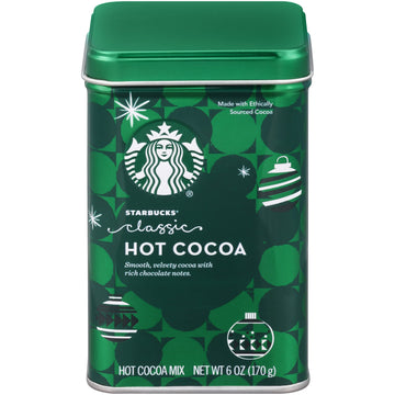 Starbucks Hot Cocoa Mix, 6 Ounce Classic Hot Cocoa Classic Hot Cocoa, 6 Ounce (Pack of 1)