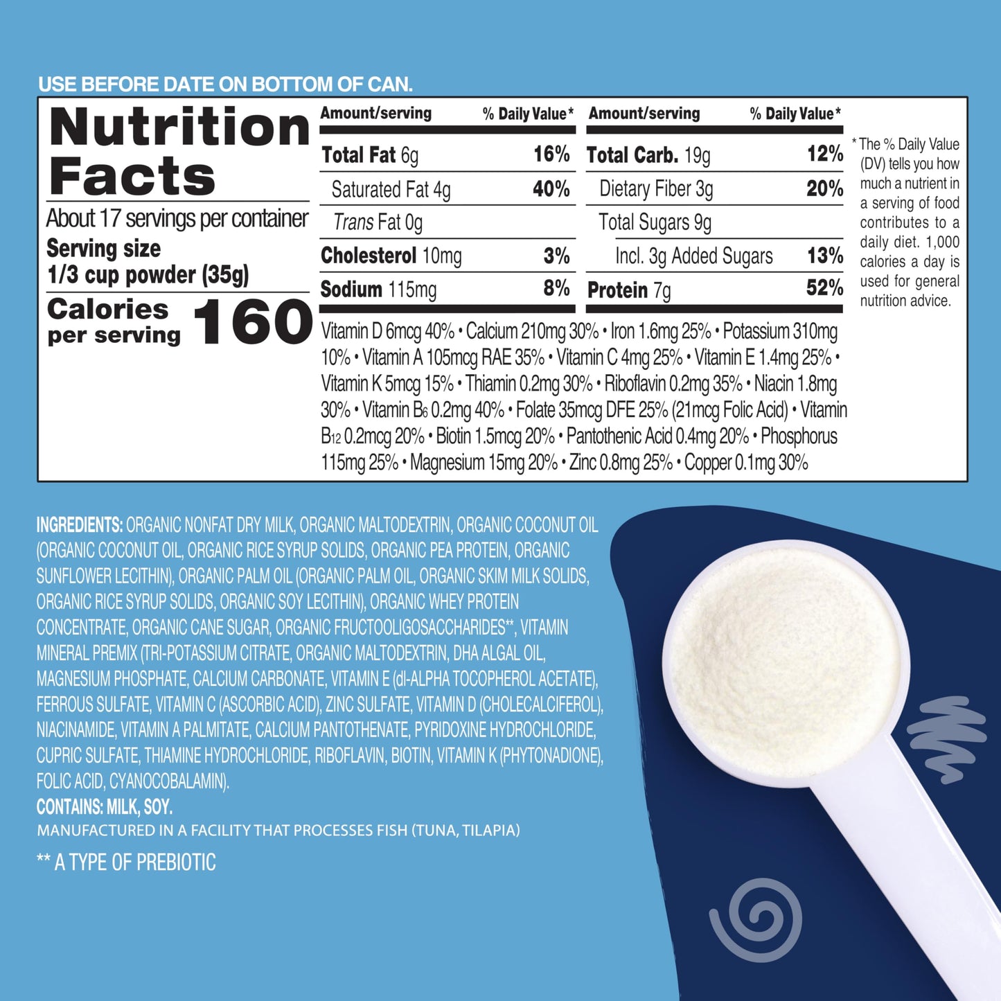 Earths Best Organic Toddler Milk Powder For Toddlers 12 Months And Up, 21 Ounce Container