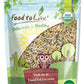 Food to Live Organic Omega-3 Seeds Mix with Flax, Chia and Sesame, 12 Ounces Non-GMO Whole Seeds, Raw, Kosher, Vegan. Rich in Om