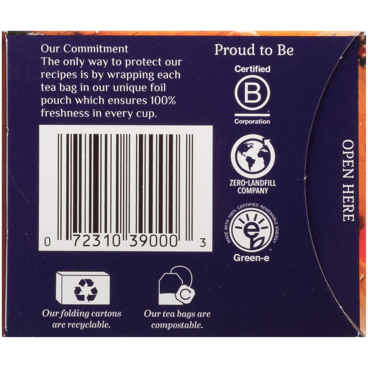 Bigelow Tea Cold Water Infusion Herbal Tea Bags, Caffeine Free, Blackberry Raspberry, 18 Count Box, Black