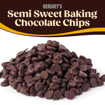 Hershys Semi Sweet Baking Chocolate Chips 5 Pounds - Perfect For Confections, Toppings & Baking Products, Chocolate Chips, Choco