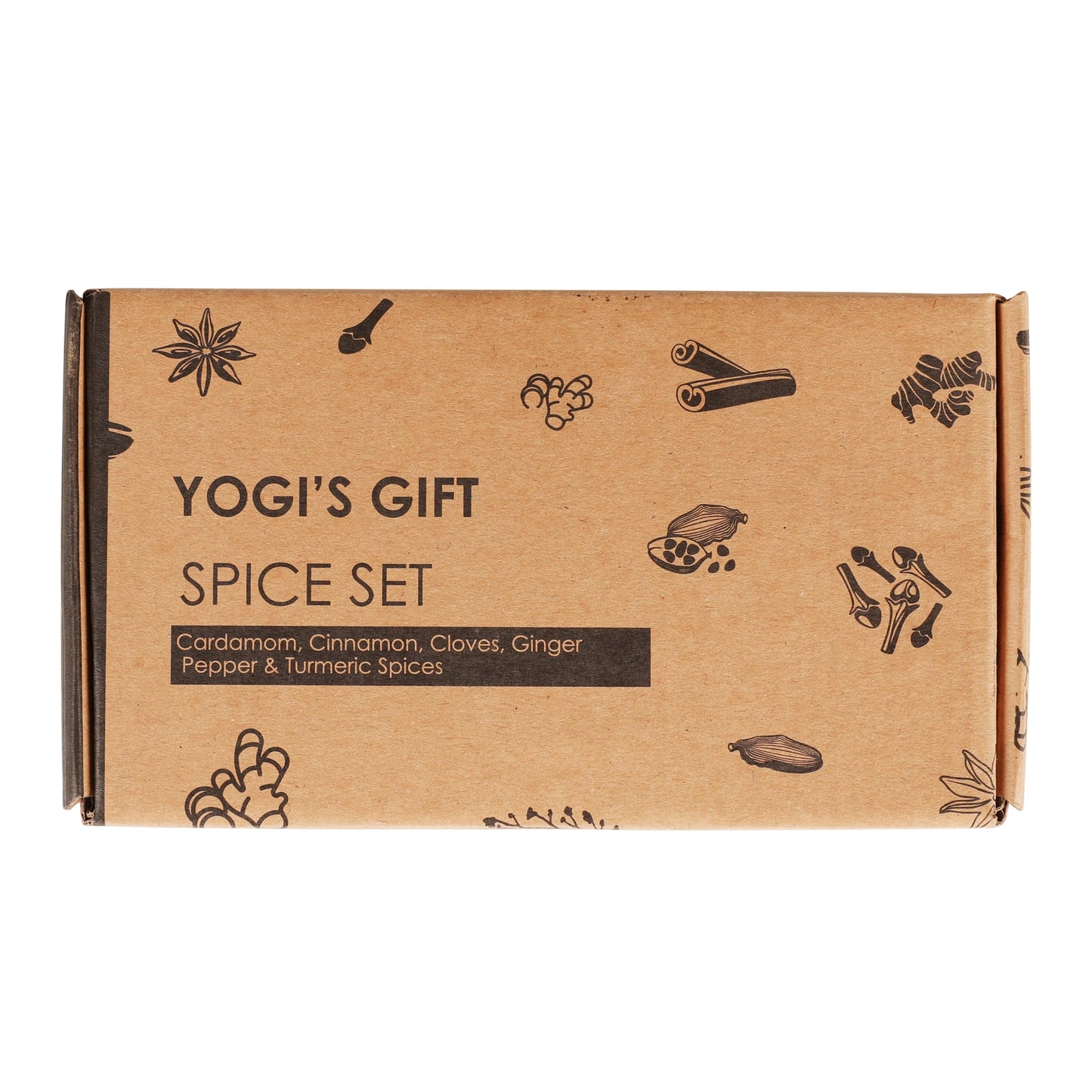 YOGI’S GIFT Spice Set - 6 Essential Spices: Cardamom, Cinnamon, Cloves, Ginger, Pepper, Turmeric - 12.52 Ounce