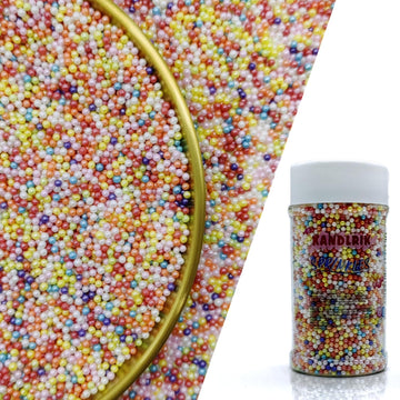Edible Mixed Color Pearl Sugar Sprinkles Candy 2mm Mini Pearls Cake Decorations Cupcake Toppers Cookie Decorating Perfect for We