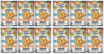 Health Valley Organic Soup, No Salt Added, Chicken Noodle, 14.5 Ounce (Pack of 12)