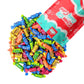 QUEEN CITY CANDY CAVE Mini Fruit Flavored Tootsie Rolls - Individually Wrapped Candy, 1 Pound Bulk