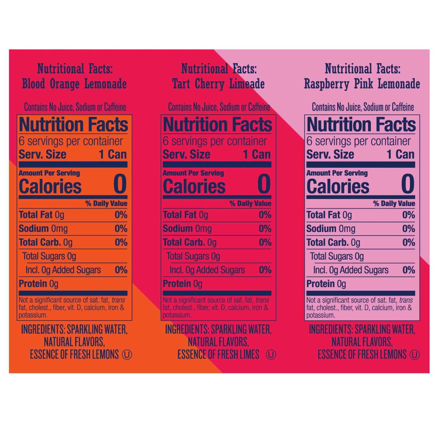 Polar Seltzer'ade Coastal Variety Pack, 18 Cans (12 fl oz each) - Refreshing Sparkling Beverage Variety