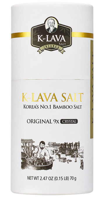 K-LAVA SALT Bamboo Salt - Original 9x Crystal, 2.47 Ounce, Pack of 1