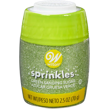 Wilton Sanding Sugar Sprinkles Assorted Colors; 2.5Oz (Green)