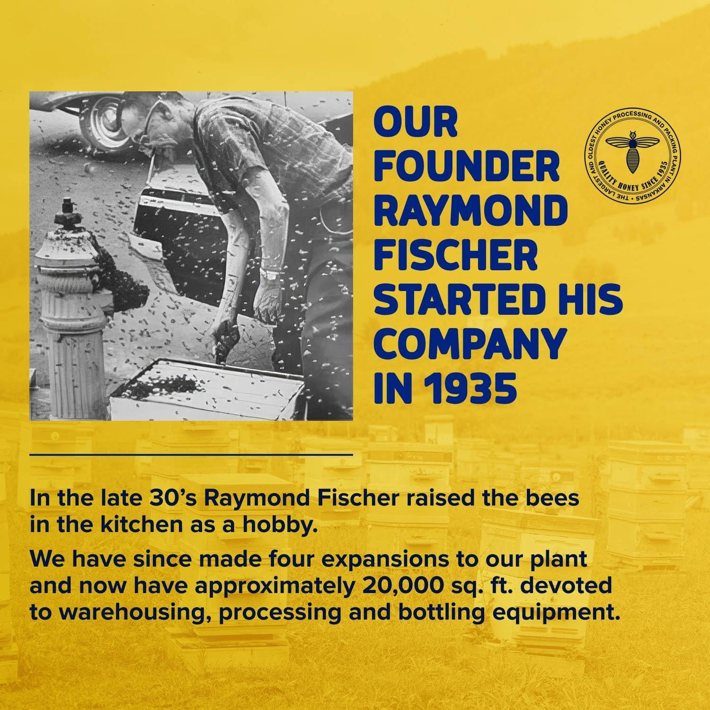 Fischers 100% Pure Clover Honey, Unfiltered Raw Honey, 40 oz Squeeze Bottle, All-Natural Sweetener
