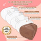 XDX KN95 Face Masks, 60 Individually Wrapped Pink Masks, 5-Layer Dusty Rose, =95% Filter Efficiency, Disposable for Adults