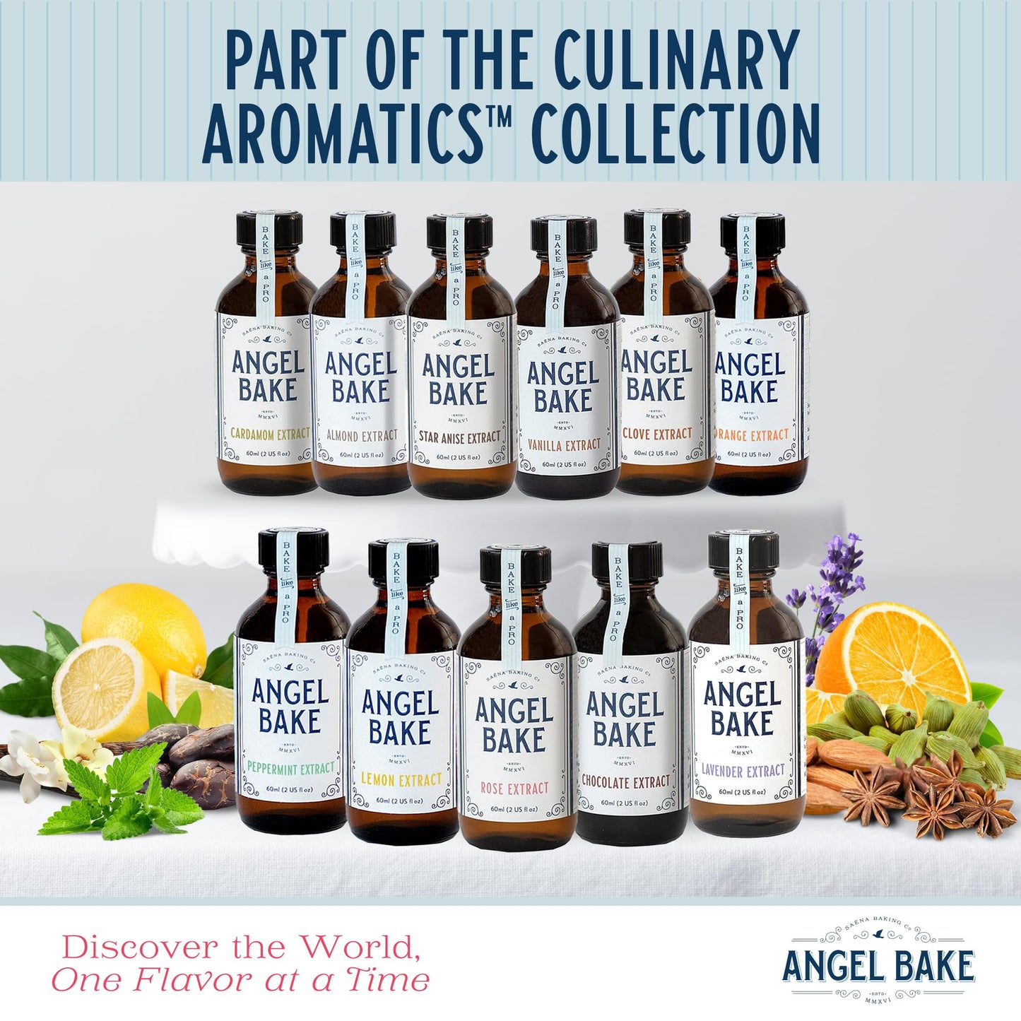 SAENA BAKING CO Pure Lemon Extract for Baking & Mixology, Keto Friendly, Vegan, Gluten Free, 2 Oz with Spritzer & Dropper