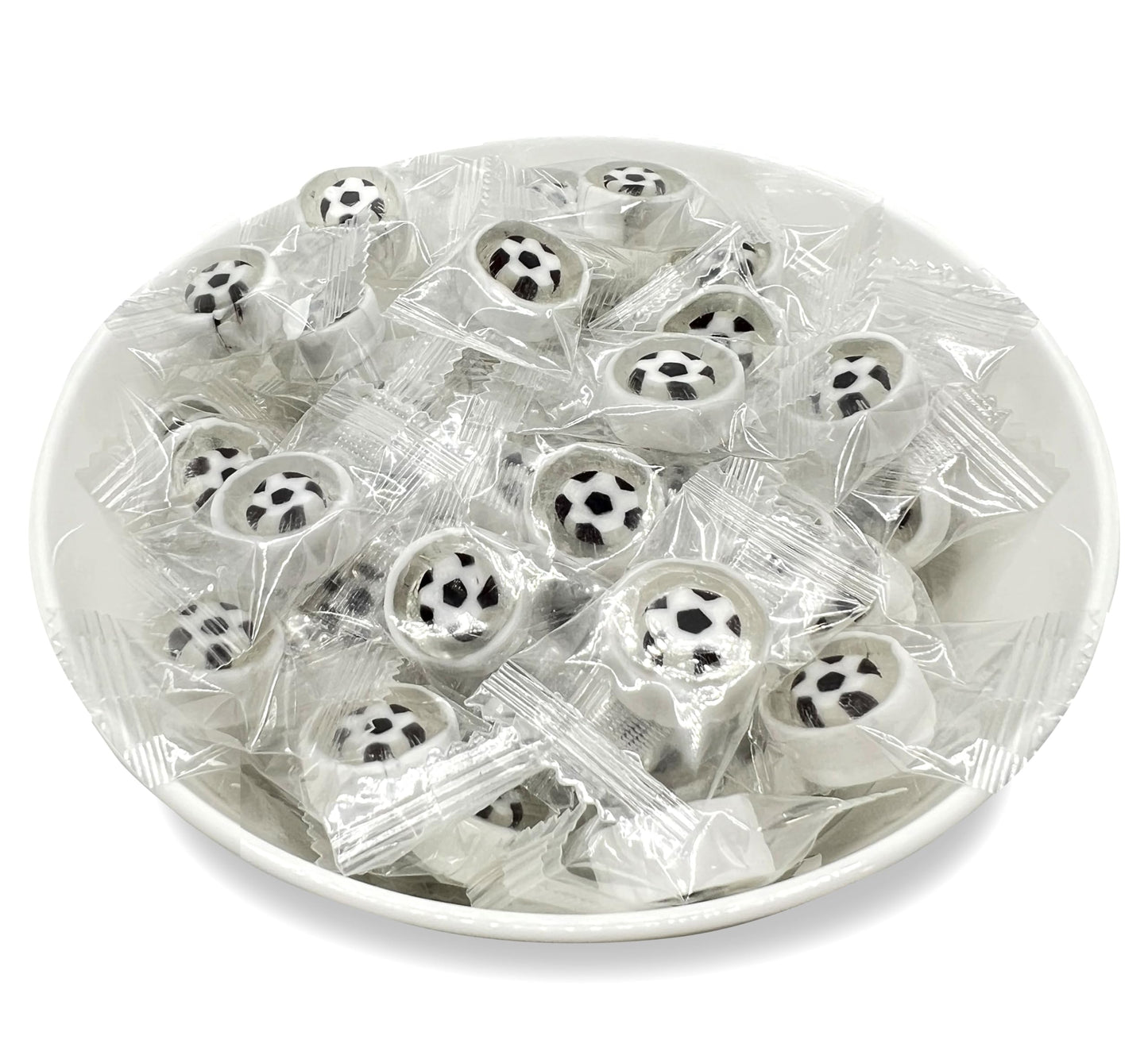Soccer Candy - Hard Candy 8 Oz Resealable Bag Of Individually Wrapped Small Candy (Approx. 58 Pcs) Hard Candies - Great For Socc